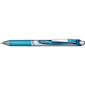 Pentel EnerGel BL77 Gelschreiber hellblau/silber 0,35 mm, Schreibfarbe: blau, 1 St.