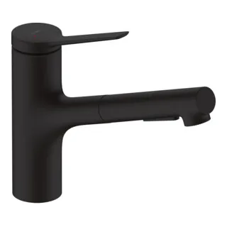 hansgrohe Küchenarmatur Zesis M33 - Elegante Armatur für moderne Küchen mit ausziehbarer Brause, 150° drehbar und QuickClean für einfache Reinigung. Optimaler Komfort beim Kochen und Spülen.