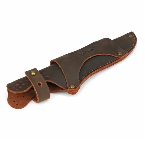 Tourbn Leder-Messerholster für Gürtel - Messer & Werkzeuge – Hochwertiges, langlebiges Lederetui für Messer mit Klingen bis 19,1 cm, ideal für schnellen Zugriff bei Outdoor-Aktivitäten.