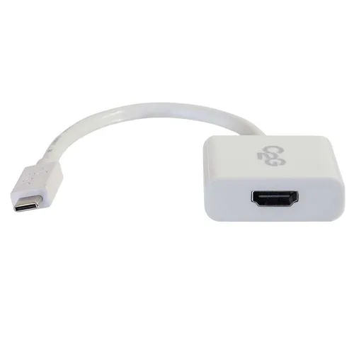 C2G USB-C auf HDMI Video/Audio Adapter - Weiß