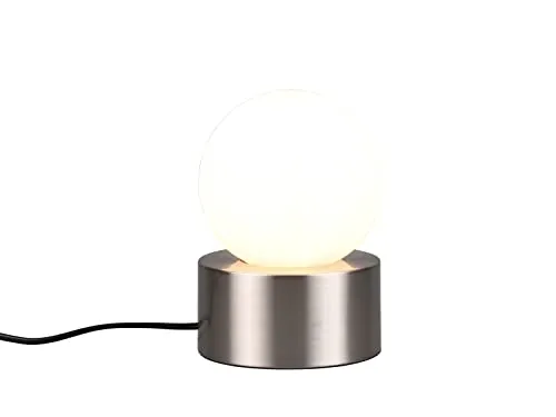 Reality Leuchten LED Nachttischlampe, dimmbar und wechselbar - Tischleuchte mit Touch-Dimmfunktion, inklusive dimmbarem E14 LED Leuchtmittel, ideal für gemütliche Stimmung im Schlafzimmer oder Wohnzimmer.