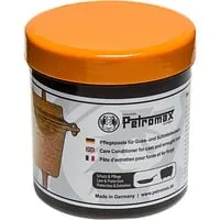 Petromax Pflegepaste für Gusseisen und Schmiedeeisen - Hochwertige Pflegepaste für Gusseisen, ideal zur langfristigen Erhaltung und Pflege. Praktische Größe: 7,5 x 7,5 cm, Gewicht: 250 g, perfekt für Feuertöpfe und mehr.