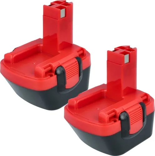 vhbw 2x Akku kompatibel mit Bosch PSR 12VE, PSR 12, PAG 12, PSB 12 VE-2 Werkzeug (3000 mAh, NiMH, 12 V)