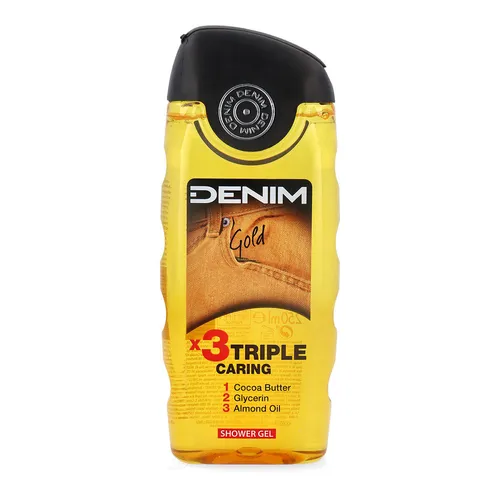 DENIM GOLD Duschgel 250ml - Duschlotion für Herren, revitalisierende Formel für einen belebenden Start in den Tag, ideal für den modernen Mann.
