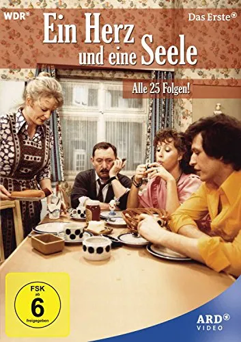 Ein Herz und eine Seele - Alle 25 Folgen! (Neuauflage) [7 DVDs] - Klassische TV-Serie auf 7 DVDs, ideal für Familienabende und nostalgische Filmabende, freigegeben ab 6 Jahren.