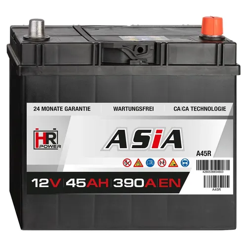 HR HiPower ASIA 12V 45Ah Autobatterie