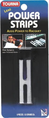 Tourna Bleiband Power Stripes H-Form silber (6x Bleistreifen je 3 Gramm)