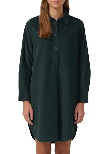 s.Oliver Feincord-Kleid im Relaxed Fit mit Taschen in blau von s.Oliver