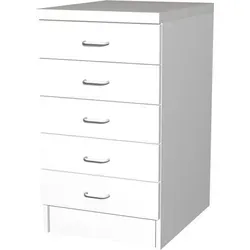 Flex Well Auszugunterschrank Speed 50 x 50 x 85 cm - Küchenschrank in elegantem Weiß matt, ideal für platzsparende Aufbewahrung und einfach zu montieren.