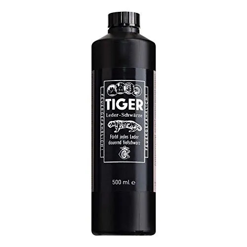 Bense & Eicke Tiger Leder-Schwärze 500ml - Hochwertige Lederpflege, ideal zum Ausbessern von abgeriebenem Leder. Perfekt für verschiedene Lederarten wie Nappaleder und Nubukleder.
