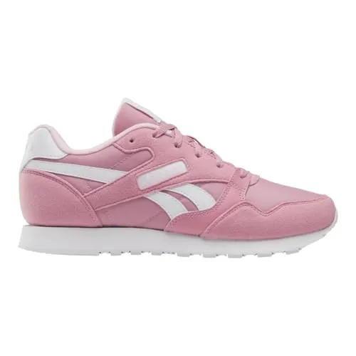 Reebok Damen Ultra Flash Sneaker - Dusty Rose/White/Frosted Berry, 38 EU - Damen-Sneaker mit stylischen Nylonunterlagen und synthetischen Wildlederüberzügen, perfekt für den Alltag und modische Akzente.