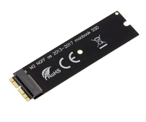 KALEA-INFORMATIQUE M2-zu-MAC-Adapter 2013 2014 2015 2016 2017 2018 2019 2020 mit SSD in 12+16 Punkten. M.2 NVMe Unterstützung für Macs, die nach 2015 produziert Werden.
