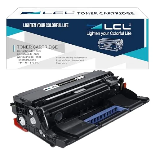 LCL Remanufactured Trommel 724-10491 724-10492 KVK63 (1 Schwarz) Ersatz für Dell B2360d B2360dn B3460dn B3465dn B3465dnf S2830dn S2830