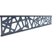 GartenLand Designlamelle Ameland Dekor Scalea - Zubehör für Zaunbau & Sichtschutz, stilvolle Aluminium-Lamelle in Anthrazit für moderne Zaunauflockerung und hohe Langlebigkeit.