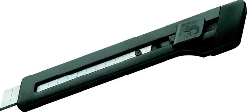 edding Cutter M 9 schwarz (10 Stück) - Praktisches Taschenmodell edding M 9 mit Clip. Geschlitzte Kappe zum sicheren Abbrechen der Klinge. Nachfüllbar mit Ersatzklingen – ideal für präzises Arbeiten.