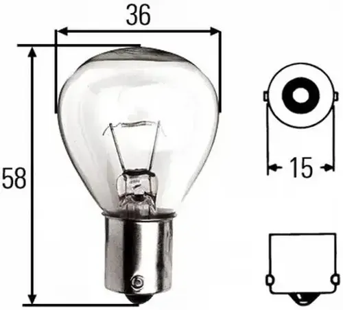 Hella Glühlampe, Rundumkennleuchte STANDARD 8GA 002 074-121 von Hella