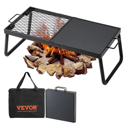 VEVOR Klappgrill 570x285mm - Tragbarer Holzkohle BBQ Grill - Grills für Camping und Outdoor, klappbar und mit großer Grillfläche für unvergessliche BBQ-Momente.