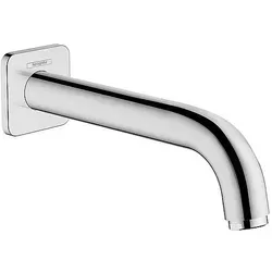 hansgrohe Vernis Shape Wanneneinlauf 71460000 - Armaturen mit Wandmontage, elegante Chrom-Oberfläche und beeindruckender Durchflussmenge von 217 l/min bei 3 bar.