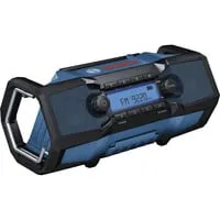 HEAVY DUTY GPB18V-3C Professional Baustellenradio mit Bluetooth - Robustes Baustellenradio in blau/schwarz, ausgestattet mit UKW und Bluetooth für flexiblen Musikgenuss. Ideal für den Einsatz auf der Baustelle, ohne Akku und Ladegerät.
