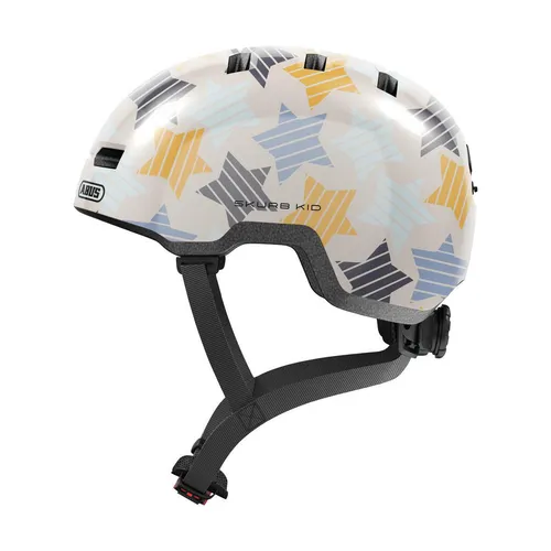 ABUS Kinderhelm Skurb Kid - robuster Skater-Fahrradhelm mit Zopfplatz - Fahrradhelme für Kinder, leichter und stabiler Helm im Skater-Look mit verstellbarem System für optimalen Sitz und Platz für einen Zopf – ideal für aktives Spielen und Fahren.