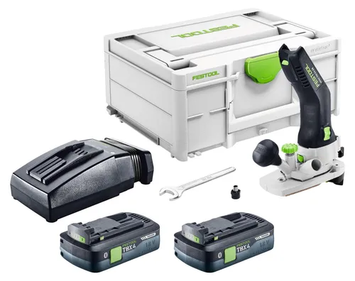 Festool MFKC 700 KA EB-Basic Kantenfräse 18 V mit 2 Akkus - Kantenfräse mit 18 V Leistung und 2 leistungsstarken Lithium-Ionen-Akkus. Ideal für präzise Kantenbearbeitung und optimalen Einsatz in der Werkstatt.