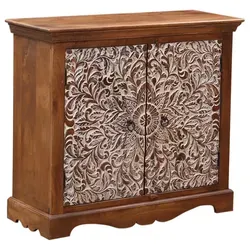 Vintage Kommode Haifo aus Holz – Braun - Kommoden für Wohnzimmer, handgefertigt aus massivem Holz, kunstvoll gestaltet und praktisch für Stauraum, verleiht jedem Raum Eleganz und Individualität.