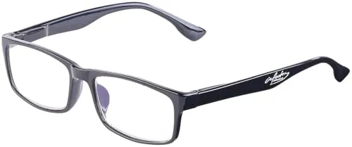 Produktbild infactory PC Brille mit Sehstärke: Augenschonende Bildschirm-Brille mit Blaulicht-Filter, +1,0 Dioptrien (Bildschirmbrille mit Sehstärke, Computer Lesebrille, schonen)