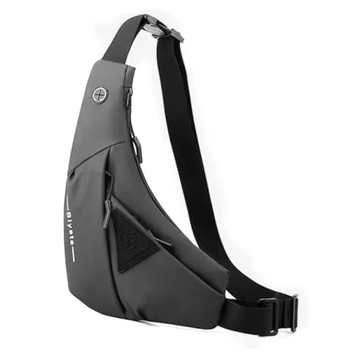 Sling Crossbody Bag - Wasserdichte Umhängetasche für Outdoorsport - Sport-Schultertasche mit mehreren Fächern, diebstahlsicher und leicht, ideal für Reisen und Outdoor-Aktivitäten.