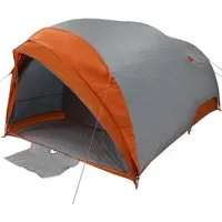 vidaXL Tunnelzelt 410 x 285 x 198 cm - Geräumiges Campingzelt für Abenteuer, wasserabweisend und einfach aufzubauen. Ideal für Familien und Freunde, die Komfort und Stil in der Natur suchen.