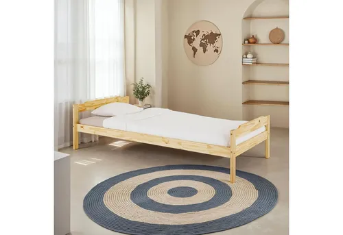 IDIMEX Massivholzbett MORITZ, 90x200 cm - Massivholzbett aus Kiefer in verschiedenen Farben, ideal als Einzel- oder Gästebett mit robustem Roll-Lattenrost für optimalen Schlafkomfort.