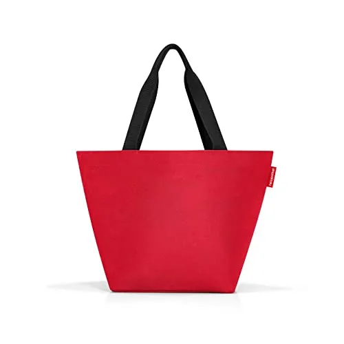 reisenthel shopper Geräumige Shopping Bag und edle Handtasche in einem Aus wasserabweisendem Material, Couleur:rot