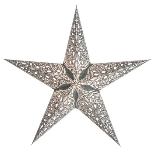Starlightz Stern Raja silber 45 cm Leuchtstern Papier Faltstern Weihnachtsstern