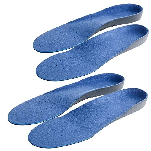 PEARL sports Einlagen: 2er-Set Komfort-Schuheinlagen, Größe 43-46 (Comfort-Schuheinlagen, Einlege-Sohle mit Fersenerhöhung, Wander Schuhe)