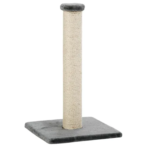 Beeztees Kratzbaum Gina grau 34x34x60cm für Katzen - Sisal & Plüsch