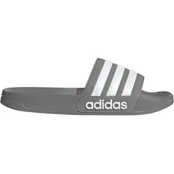 adidas Adilette Shower Sandalen - Hell Grau - Größe 11 - Badeschuhe mit weichem, schnell trocknendem Obermaterial für optimalen Komfort nach dem Schwimmen oder Duschen.