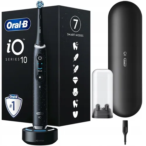 Oral-B iO Series 10 - Elektrische Zahnbürste, intelligente Druckkontrolle und personalisierte Smart Coaching-Funktionen