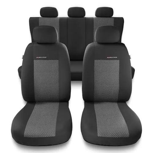Mossa - Universal Sitzbezüge Auto kompatibel mit VW Volkswagen T-ROC (2017- ) - Autositzbezüge Schonbezüge für Autositze - UNE-2
