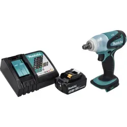 Makita DTW 251 RT1 Akku Schlagschrauber 18 V - Akkuschrauber mit 230 Nm max. Drehmoment, inklusive 5 Ah Akku und Ladegerät - ideal für anspruchsvolle Schraubarbeiten.
