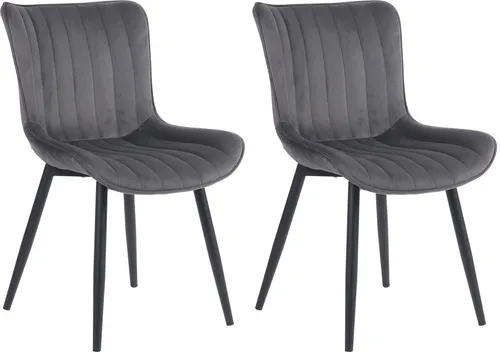 Küchen- und Esszimmerstühle Silber von CLP