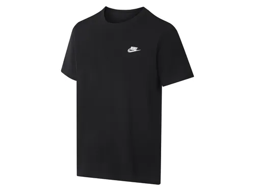 Nike Herren T-Shirt Sportswear Club, Schwarz/Weiß, XL - T-Shirt aus weichem Baumwollmaterial, mit gesticktem Nike-Logo für klassischen Tragekomfort – ideal für Sport und Freizeit.