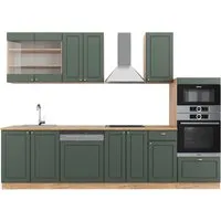 Vicco Küchenzeile Fame-Line, Grün-Gold Landhaus in grün von Vicco