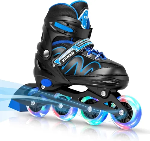 Verstellbar Inliner für Kinder. Inline Skates KinderVerstellbare 4 Größen Inl...