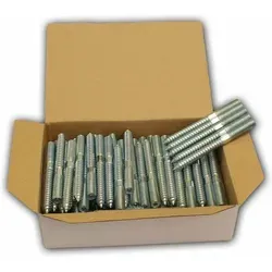 Symbionet 100x Stockschrauben M10 x 160 mm - Verzinkte Holzschrauben - Verzinkte 100x Stockschrauben M10 x 160 mm, ideal für die Befestigung in verschiedenen Installationen. Sofort montagefertig und vielseitig einsetzbar für Rohrschellen und Montageschienen.