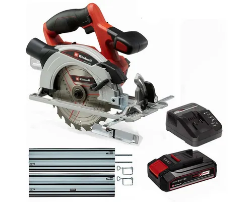 Einhell Akku-Handkreissäge TE-CS 18/150 Li - 18V mit Akku 2.5 Ah - Handkreissäge für präzise Schnitte, kabellos und flexibel einsetzbar – ideal für DIY-Projekte und Renovierungen.