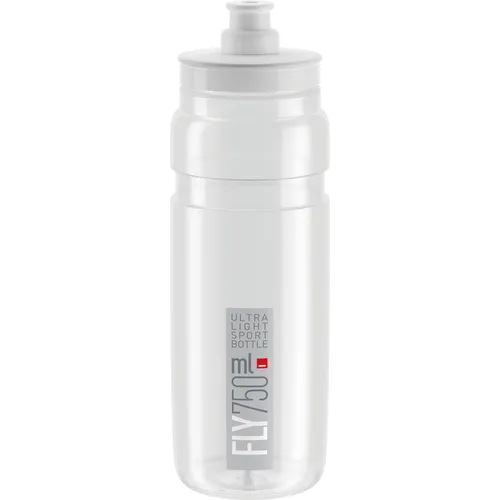 Elite ECS ELITEGROUP Unisex – Erwachsene Trinkflasche-2324252100 Trinkflasche, klar/grau, 750ml
