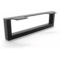 HEVVA Möbelbein GRAZ 10 cm Hoch 35 cm Tief 1 Stück Schwarz in schwarz von HEVVA