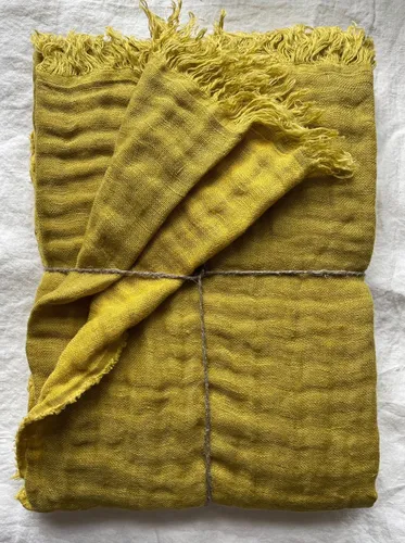 Doubleface Leinen Plaid