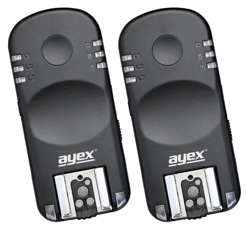 ayex Funk Blitz und Kameraauslöser für Nikon AX-BA1 - Zuverlässiger Blitzauslöser für Nikon mit einer Reichweite von bis zu 100 m. Ideal für kreative Fotografie und schnelle Aufnahmen.