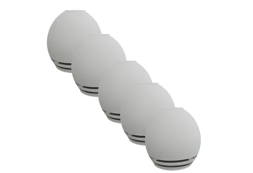 E14 Lampenglas Ersatzglas SET - 5 Stück für Tisch- und Pendellampen - Ersatzglas für E14 Lampen, Ø 10,5 cm, abgerundete Form, ideal für verschiedene Zimmer und stilvolle Beleuchtung.