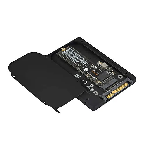 ADWITS U.2 auf NVMe SSD Adapter, 2,5 Zoll 7mm Gehäuse für PC-Mainboard mit U.2 (SFF-8639) Anschluss, Kompatibel mit PCIe 3.0 4.0 NVMe / AHCI SSD, Nicht für SATA
